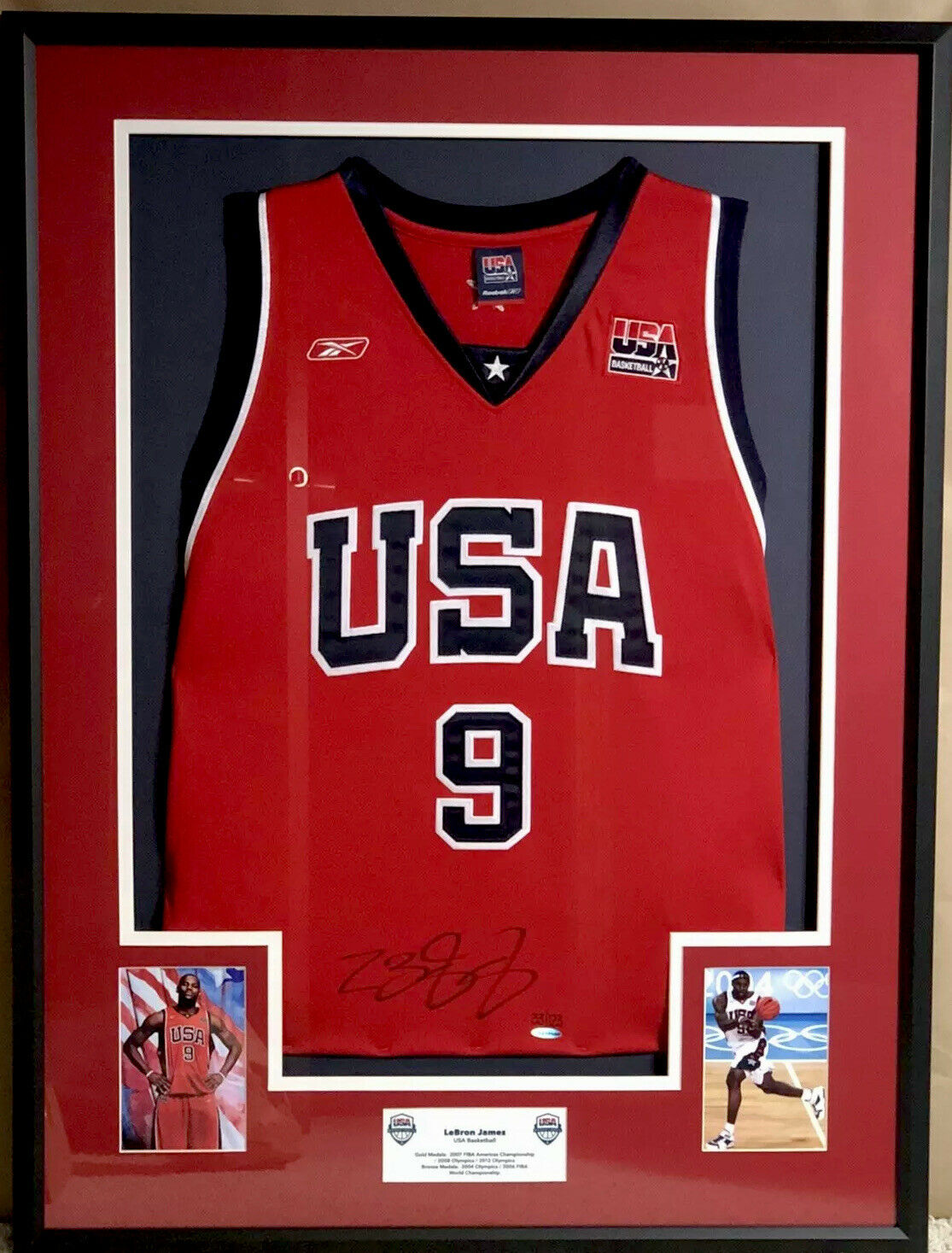 Lebron James Signed Authentic 2004 Team USA Olympics Jersey Upper Deck —  Showpieces Sports